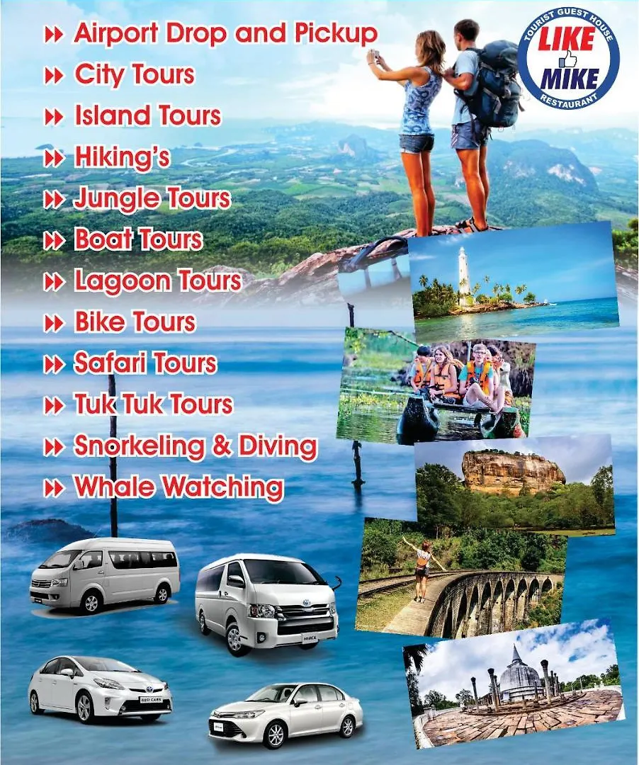 Like Mike Tourist Guest House & Restaurant Negombo Srí Lanka